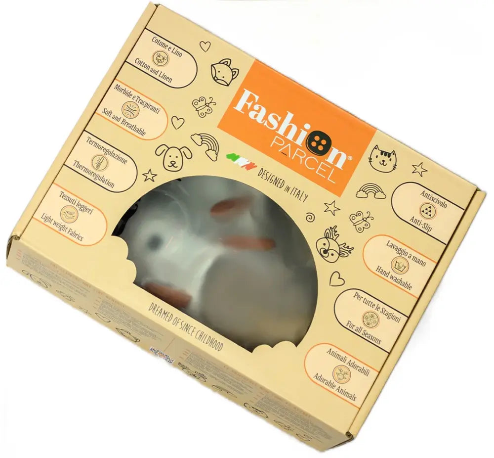 Pantofola bambini grigia Deer Collection – Fashion Parcel	