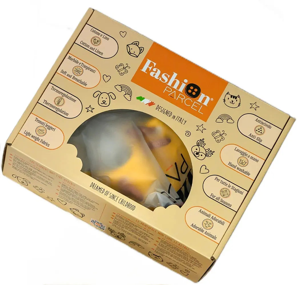 Pantofola bambini gialla Deer Collection – Fashion Parcel	K