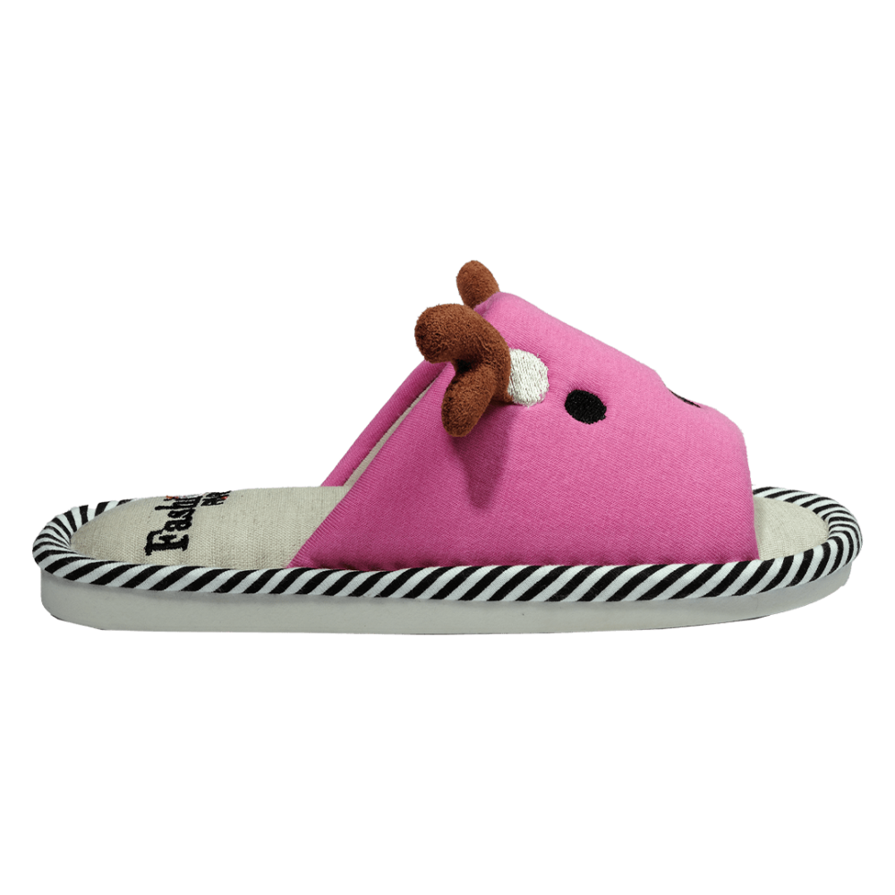 Pantofola bambini rosa – vista laterale