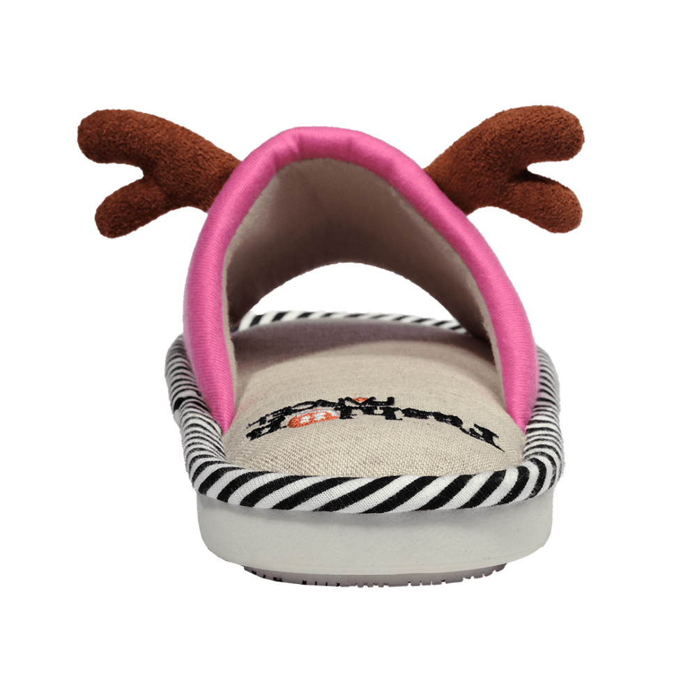 Pantofola bambini rosa – vista posteriore	