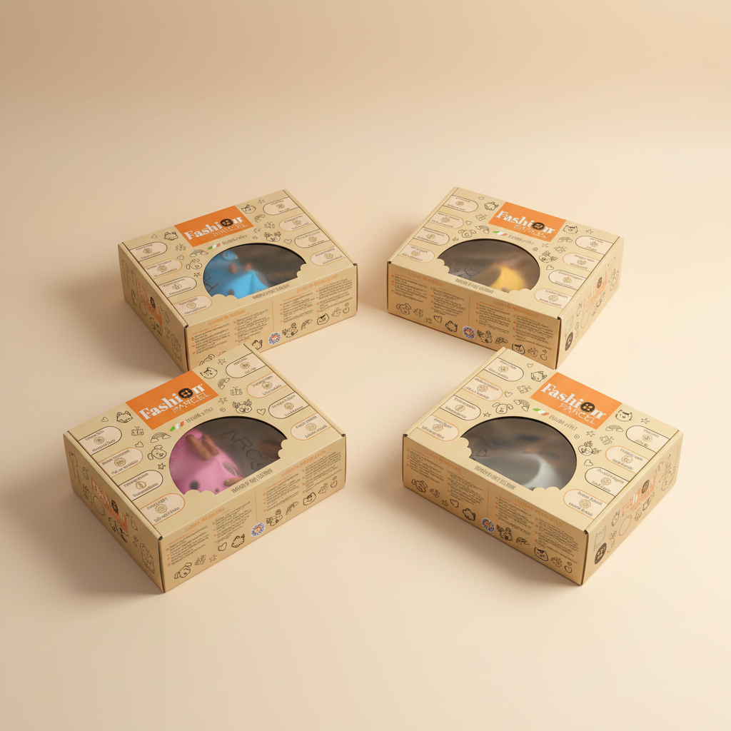 Scatole su sfondo minimal