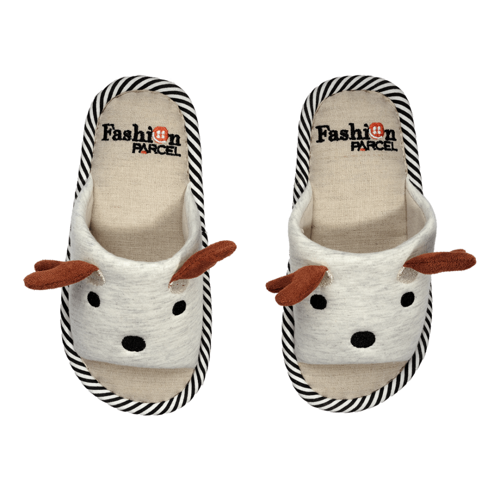 Pantofola bambini grigia – vista dall'alto