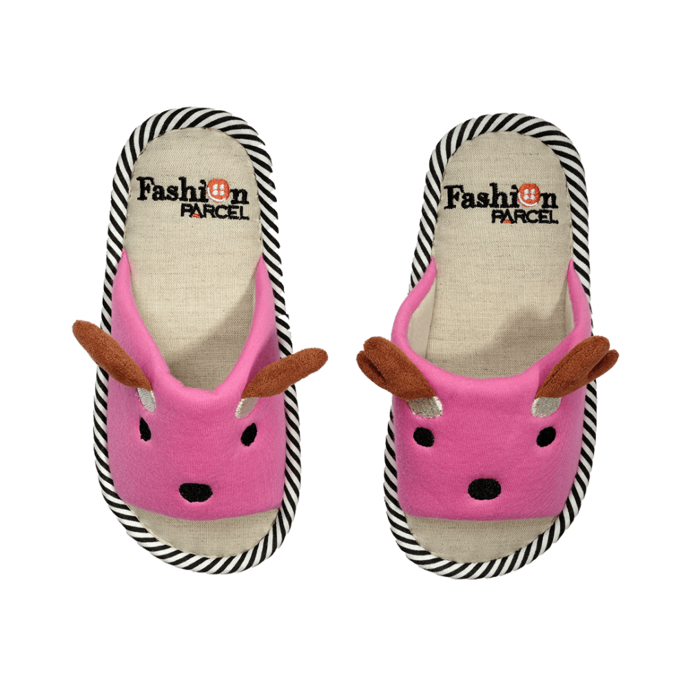 Pantofola bambini rosa – vista dall'alto